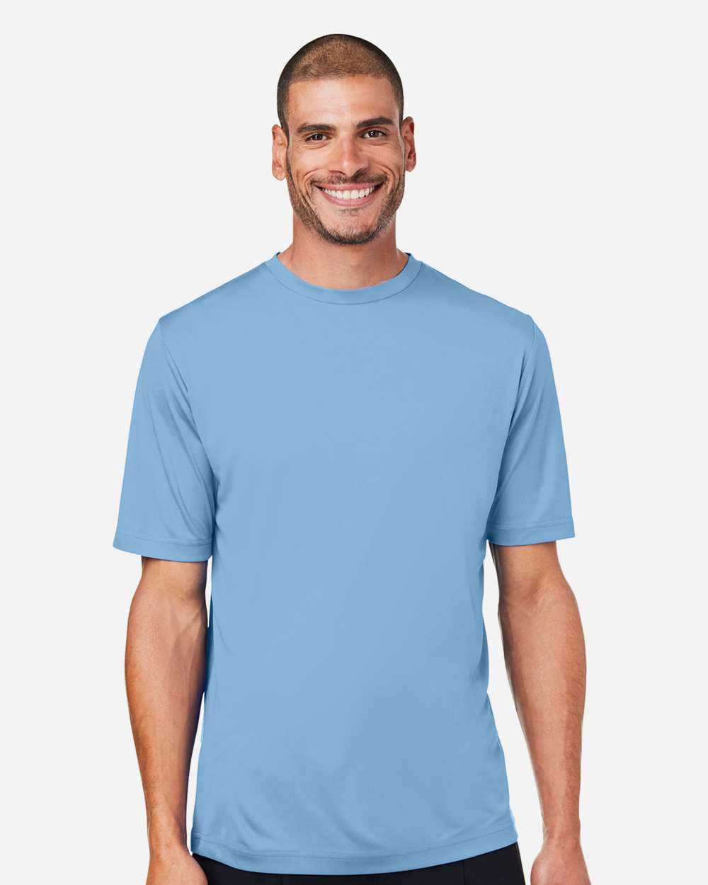 Unisex Capital Performance T-Shirt - OnModelFront - B254A7262 - Columbia Blue