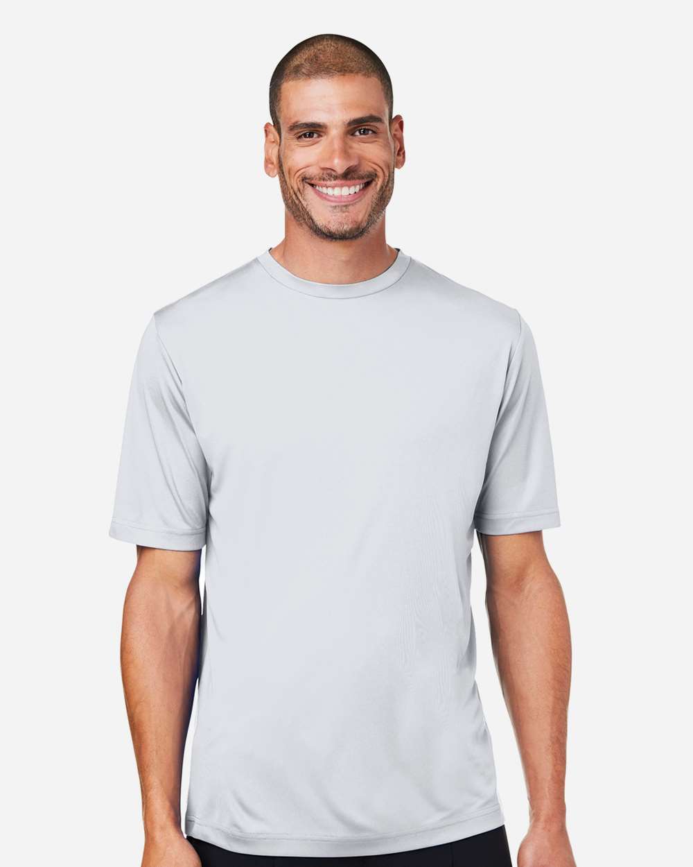 Unisex Capital Performance T-Shirt - OnModelFront - B254A7352 - Platinum