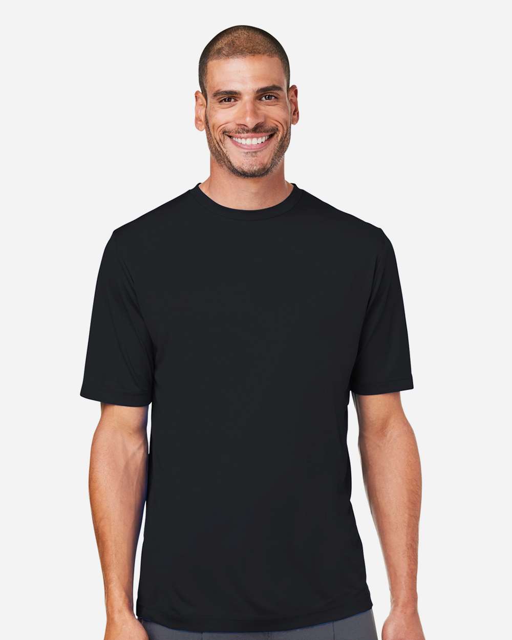 Unisex Capital Performance T-Shirt - OnModelFront - B254A7502 - Black