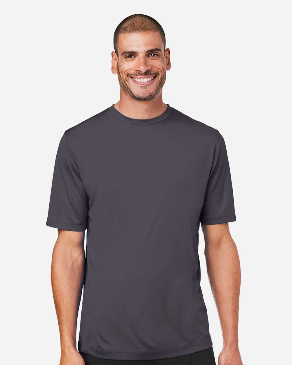 Unisex Capital Performance T-Shirt - OnModelFront - B254A7582 - Carbon