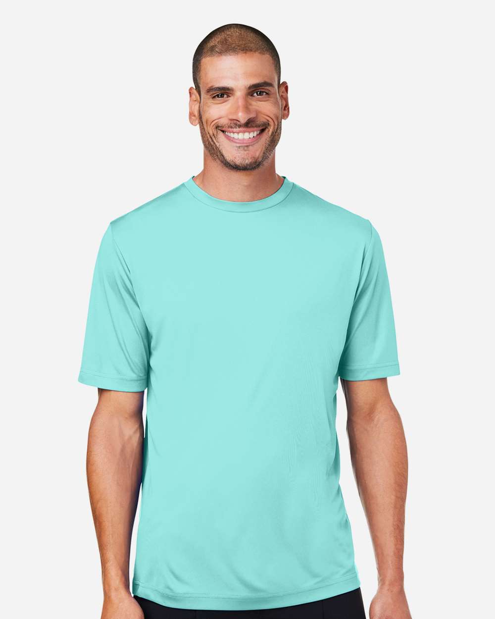 Unisex Capital Performance T-Shirt - OnModelFront - B254A7592 - Sea Glass