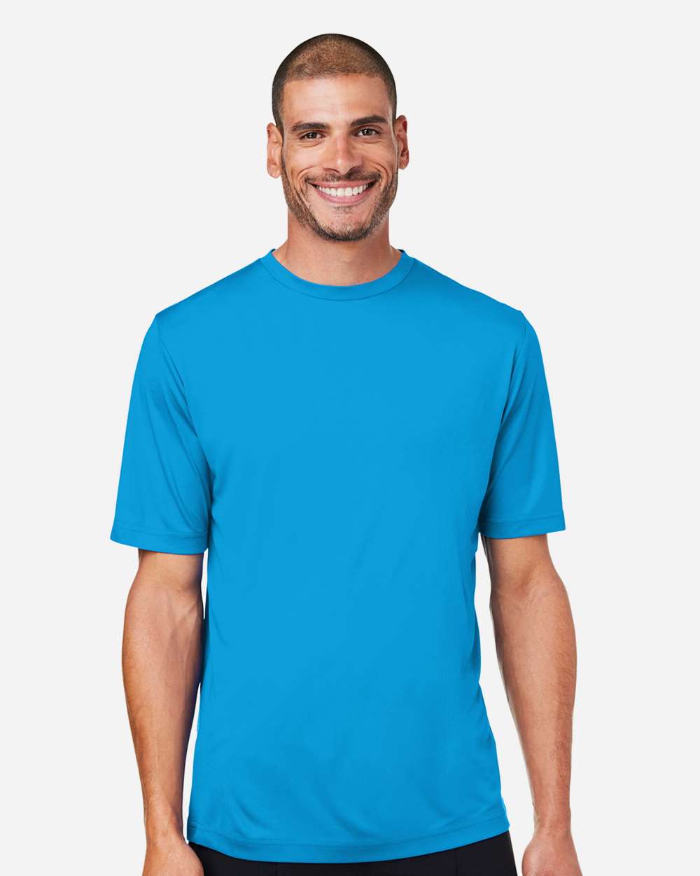 Unisex Capital Performance T-Shirt - OnModelFront - B254A7762 - Electric Blue