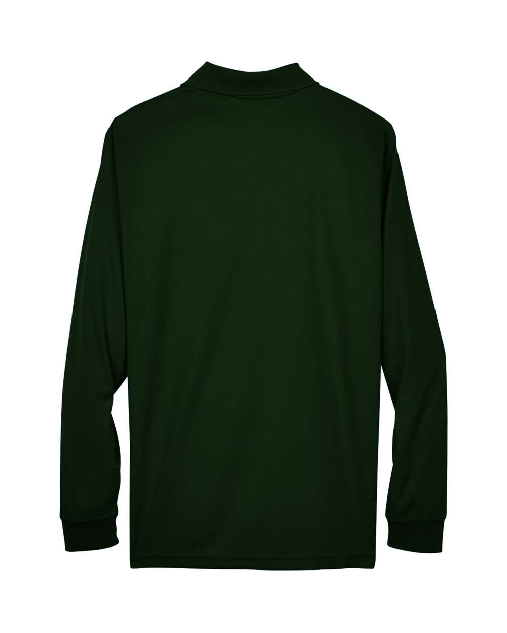 Men's Pinnacle Performance Long Sleeve Piqué Polo - Back - B237A7543 - Forest