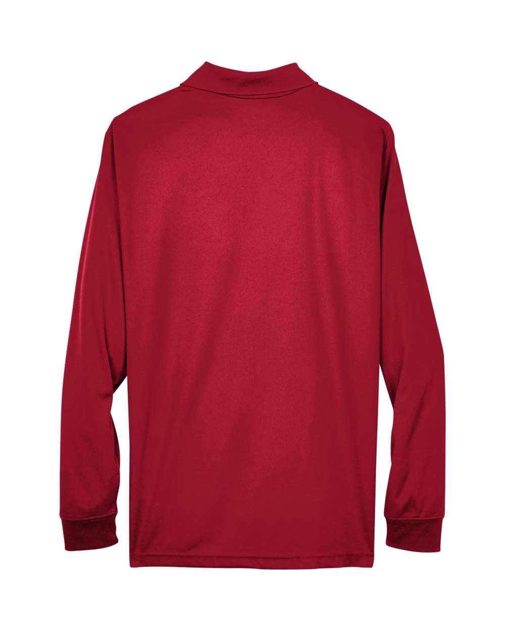 Men's Pinnacle Performance Long Sleeve Piqué Polo - Back - B237A7703 - Classic Red