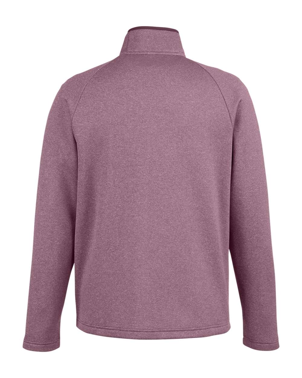 Men's Venture Heathered Stripe Full-Zip - Back - B311A7543 - Burgundy/ White
