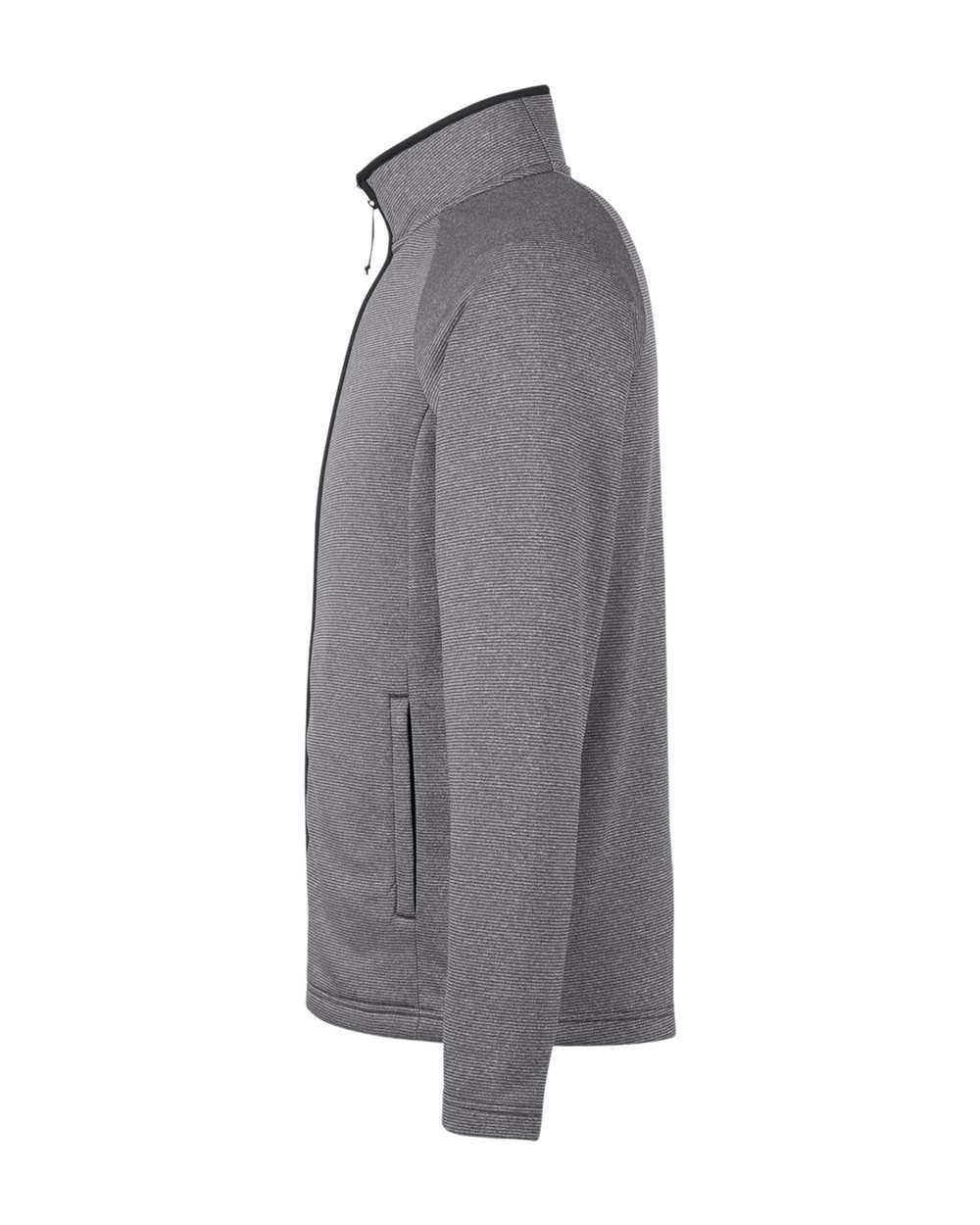 Men's Venture Heathered Stripe Full-Zip - DirectSide - B311A7503 - Black/ White
