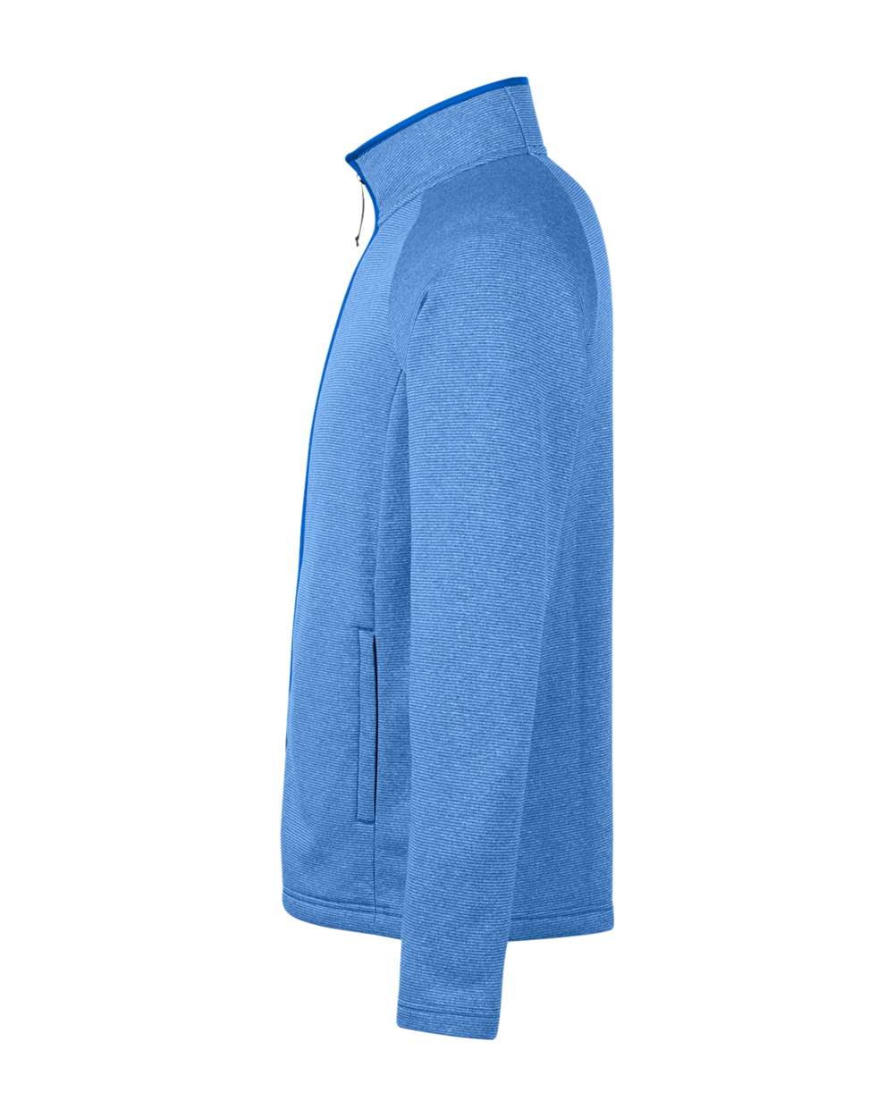Men's Venture Heathered Stripe Full-Zip - DirectSide - B311A7753 - True Royal/ White