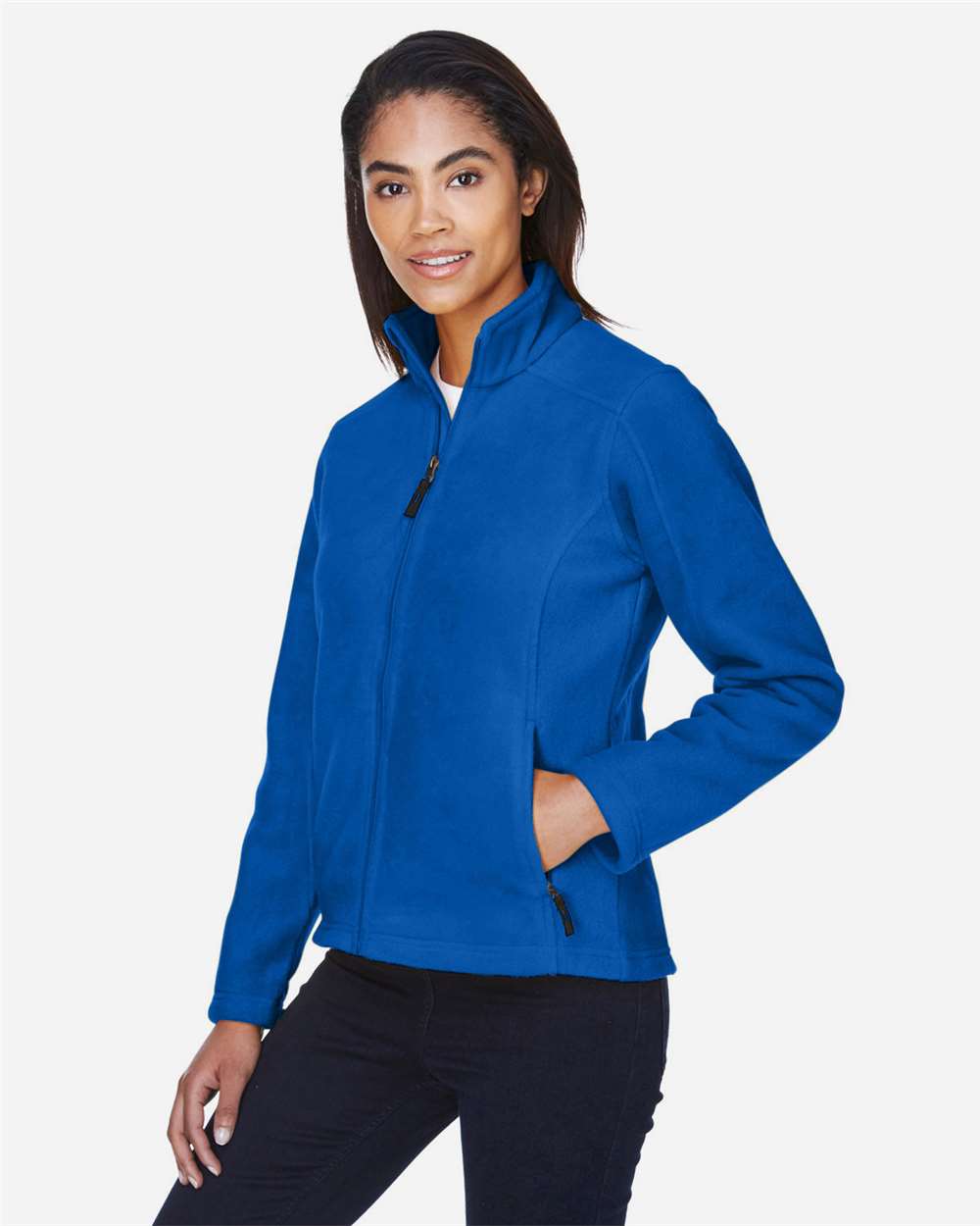 Women's Journey Fleece Jacket - OnModelSide - B213A7752 - True Royal