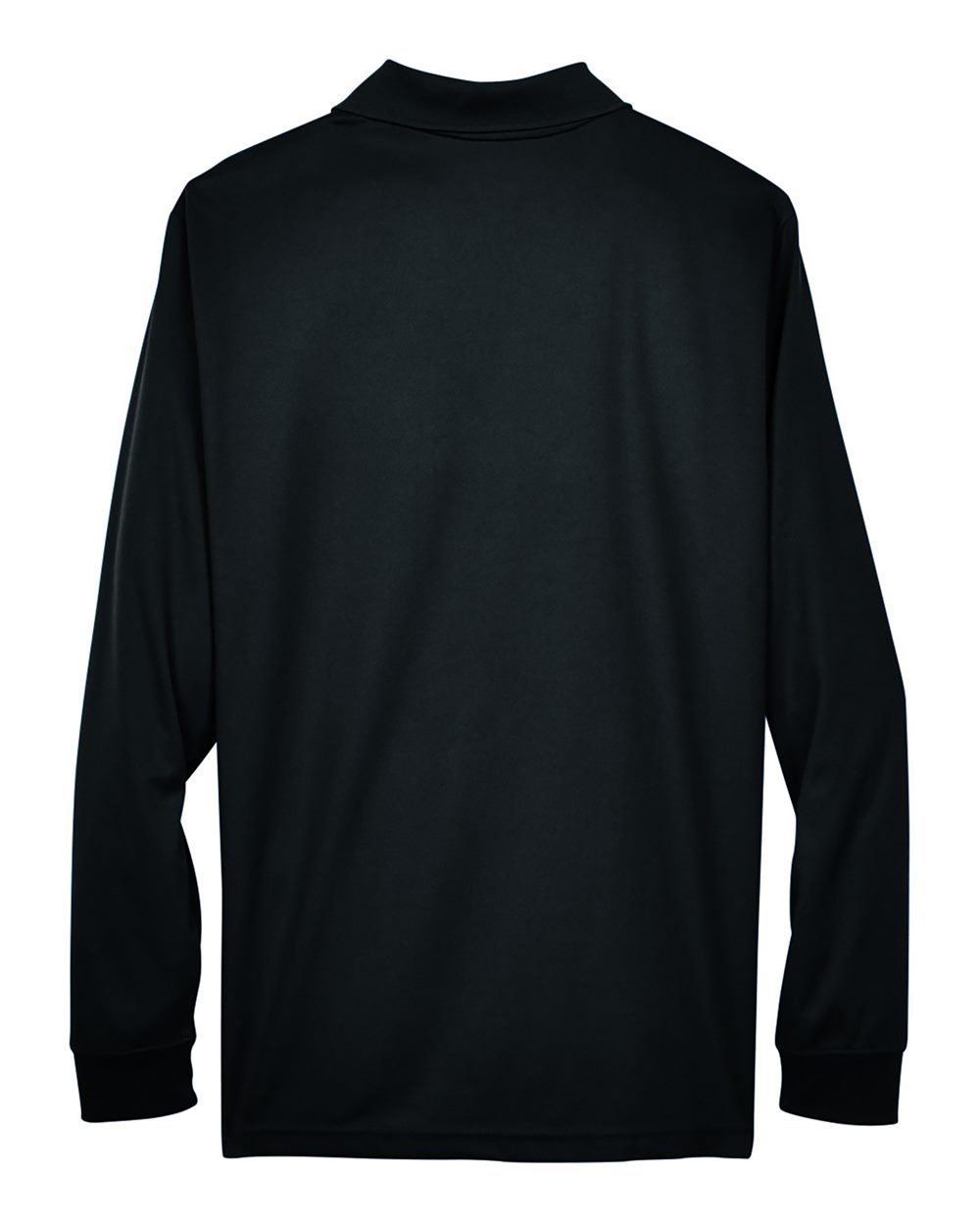 Men's Tall Pinnacle Performance Long Sleeve Piqué Polo - Back - B239A7505 - Black