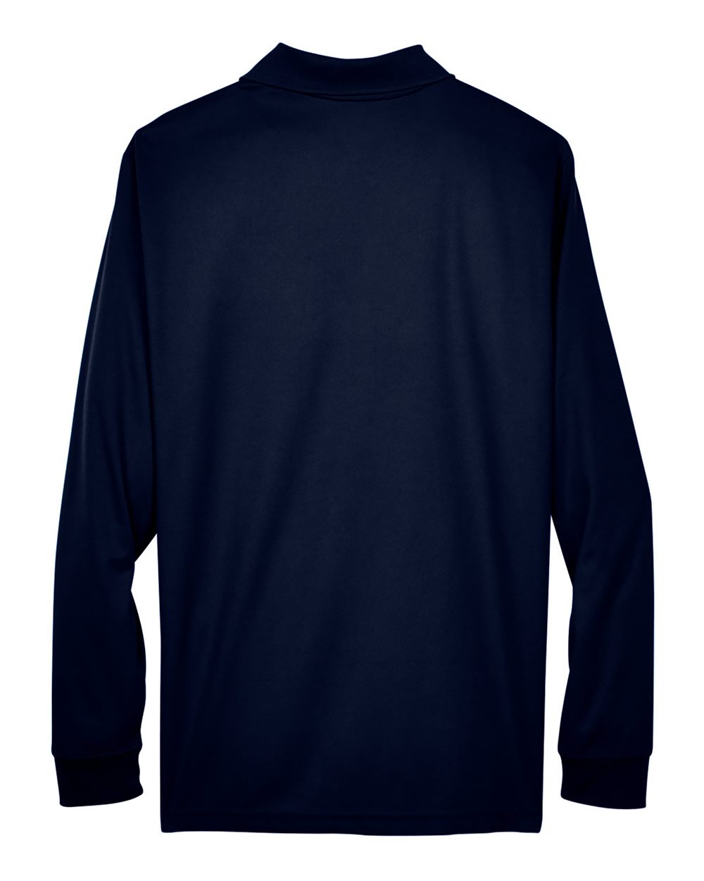Men's Tall Pinnacle Performance Long Sleeve Piqué Polo - Back - B239A7655 - Classic Navy