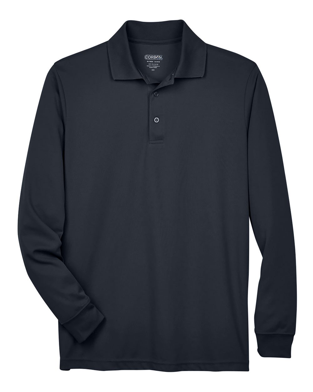 Men's Tall Pinnacle Performance Long Sleeve Piqué Polo - Front - B239A7585 - Carbon