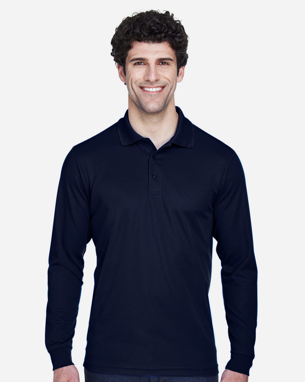Men's Tall Pinnacle Performance Long Sleeve Piqué Polo - styleImage