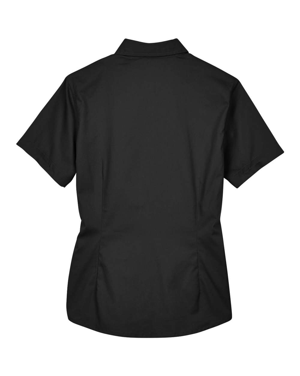 Women's Optimum Short Sleeve Twill Shirt - Back - B217A7502 - Black