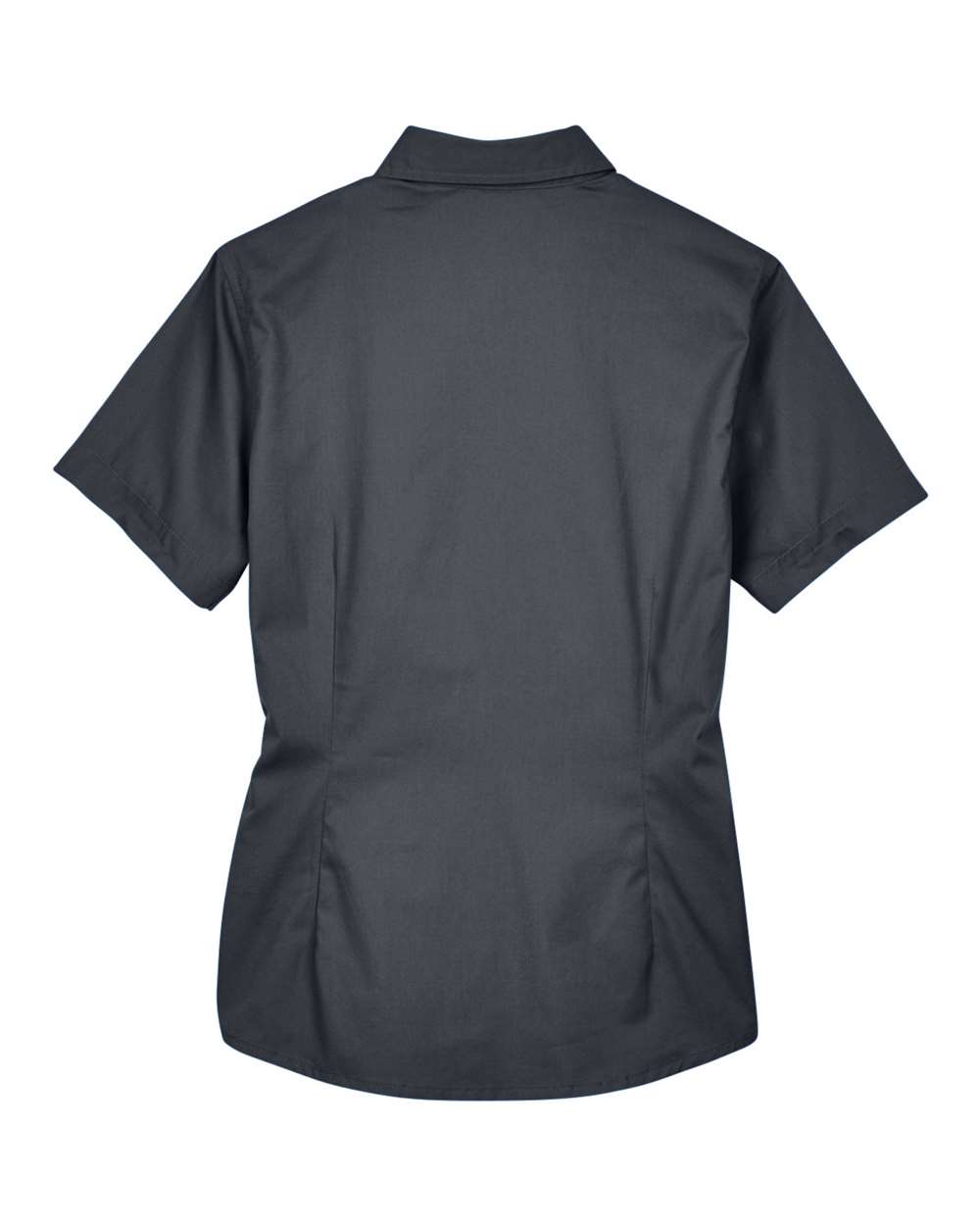 Women's Optimum Short Sleeve Twill Shirt - Back - B217A7582 - Carbon