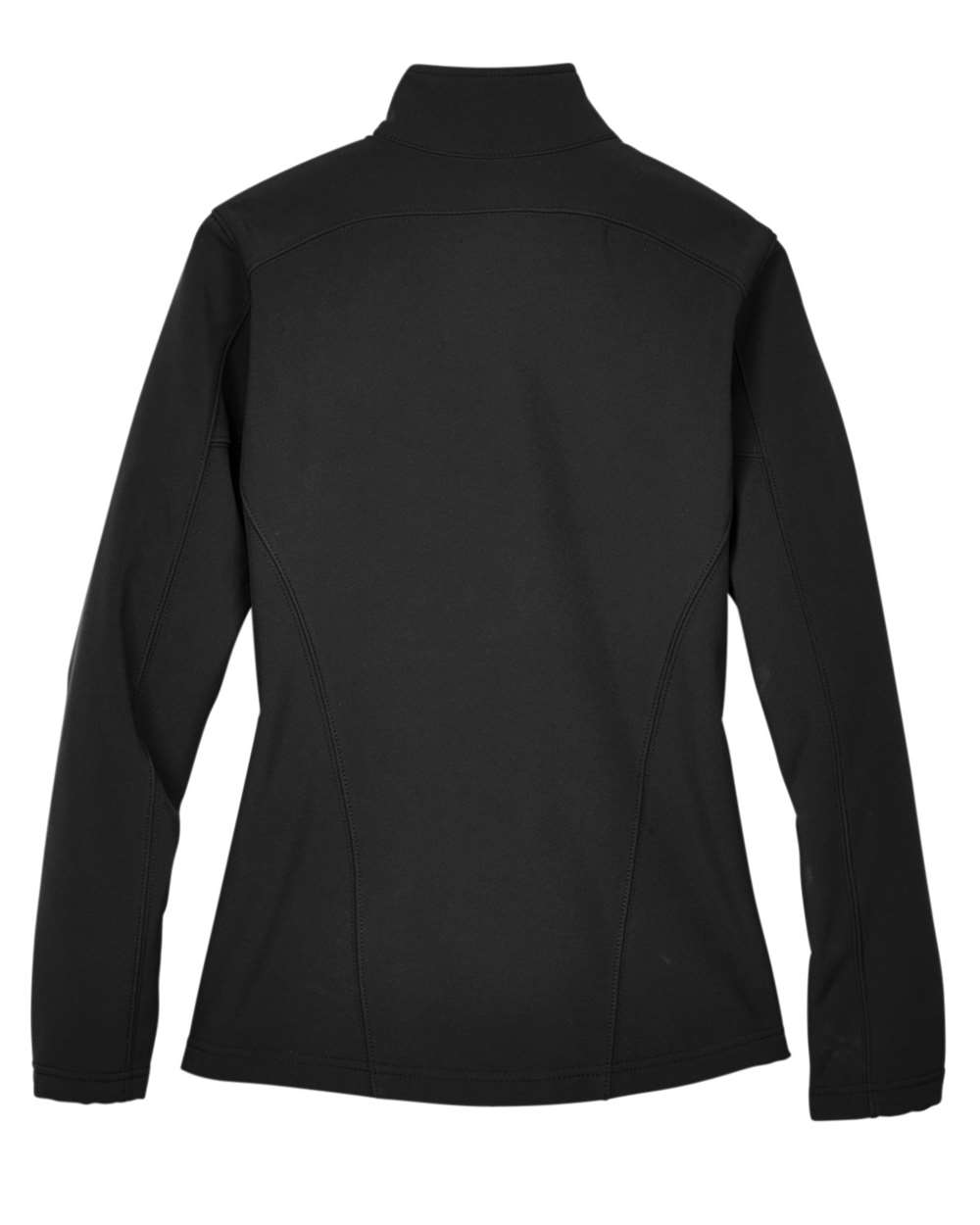 Women's Cruise Two-Layer Fleece Bonded Soft Shell Jacket - Back - B210A7502 - Black