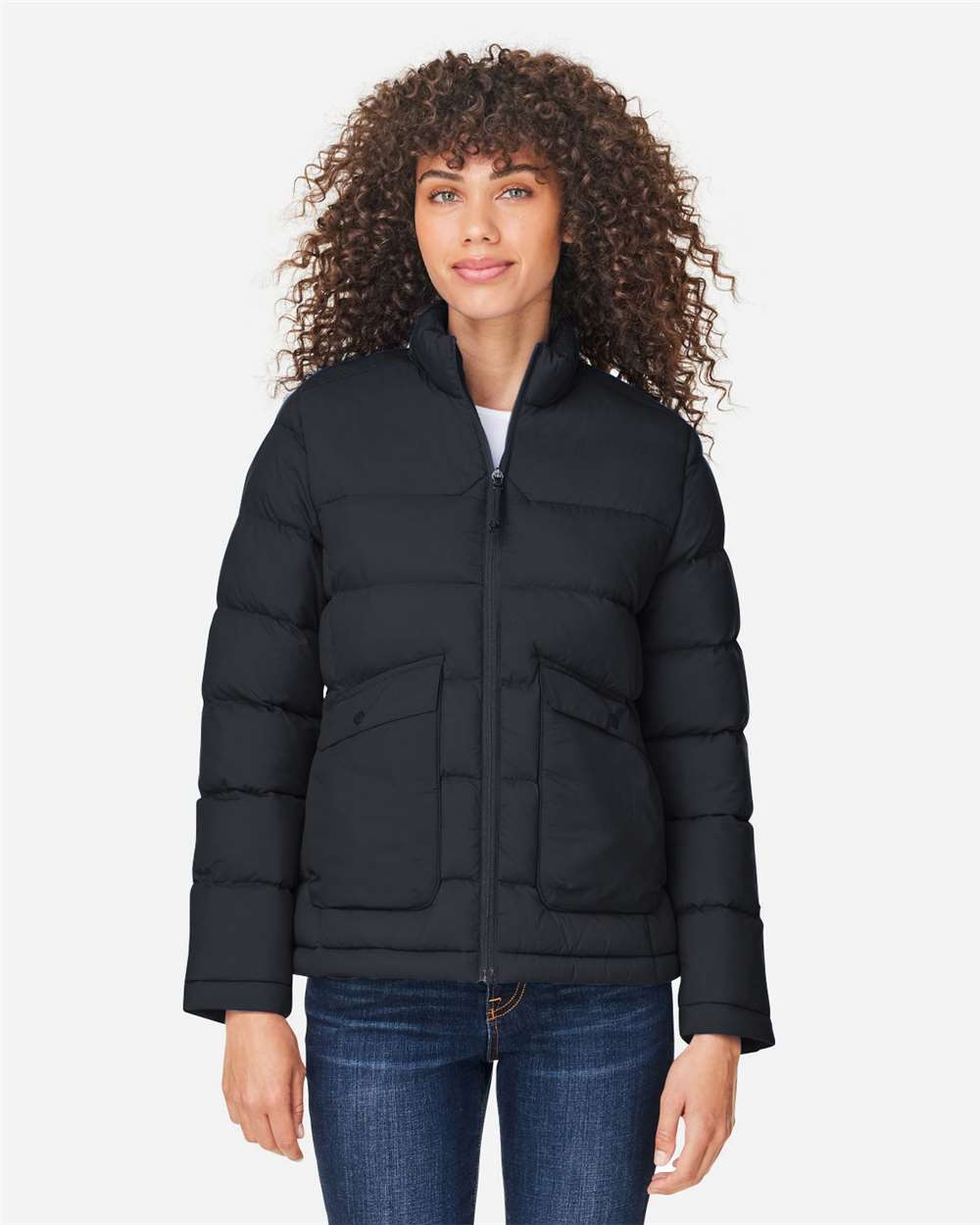 Women's Inspire Puffer Jacket - OnModelFront - B313A7502 - Black