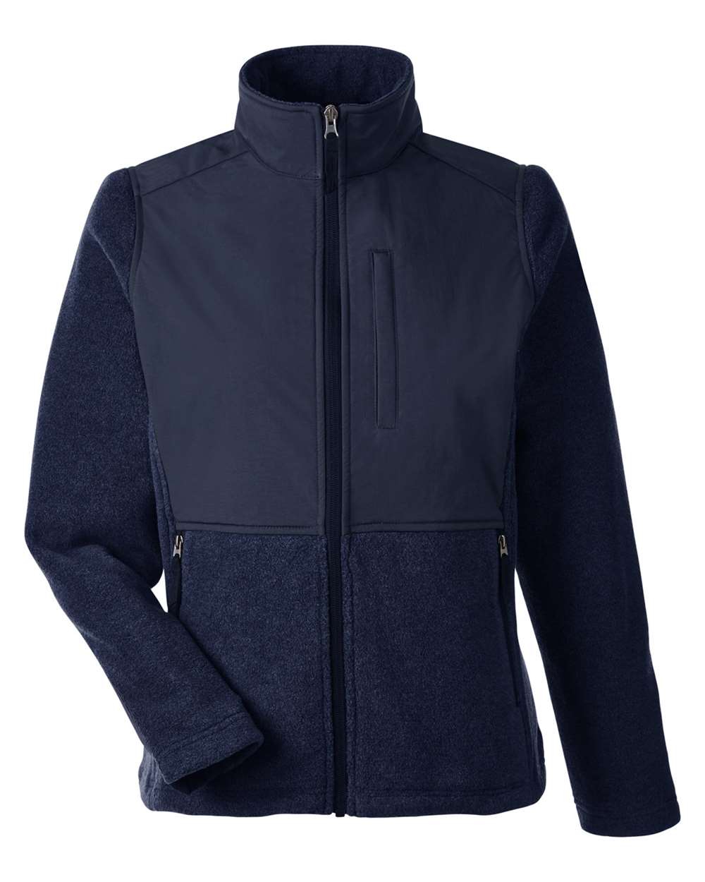 Women's Journey Summit Hybrid Full-Zip - Front - B325A7652 - Classic Navy/ Classic Navy