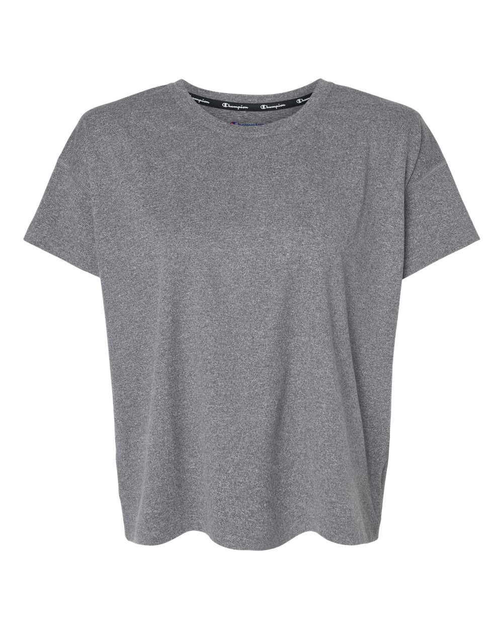 Women's Sport Soft Touch T-Shirt - Front - B03484103 - Ebony Heather