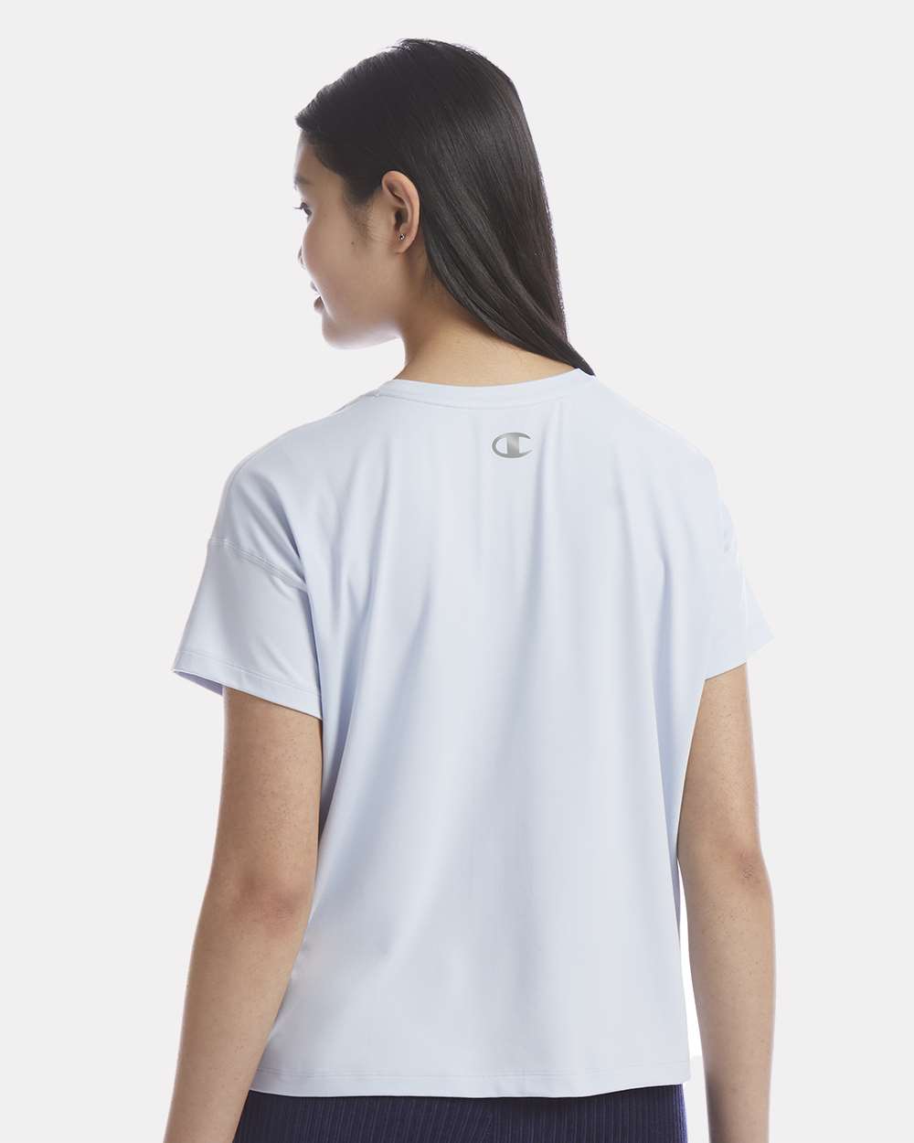 Women's Sport Soft Touch T-Shirt - OnModelBack - B03484003 - Collage Blue