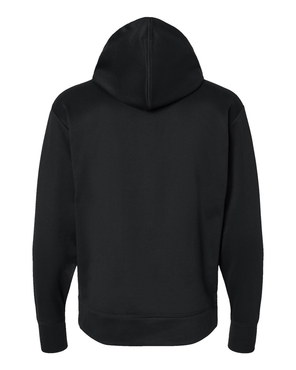 Unisex Sport Hooded Sweatshirt - Back - B04084503 - Black