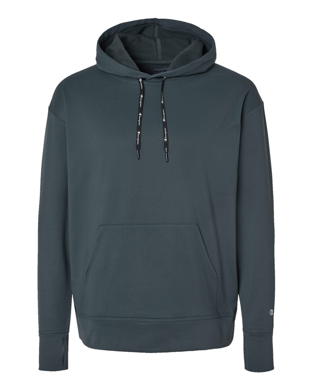 Unisex Sport Hooded Sweatshirt - Front - B04084113 - Stealth