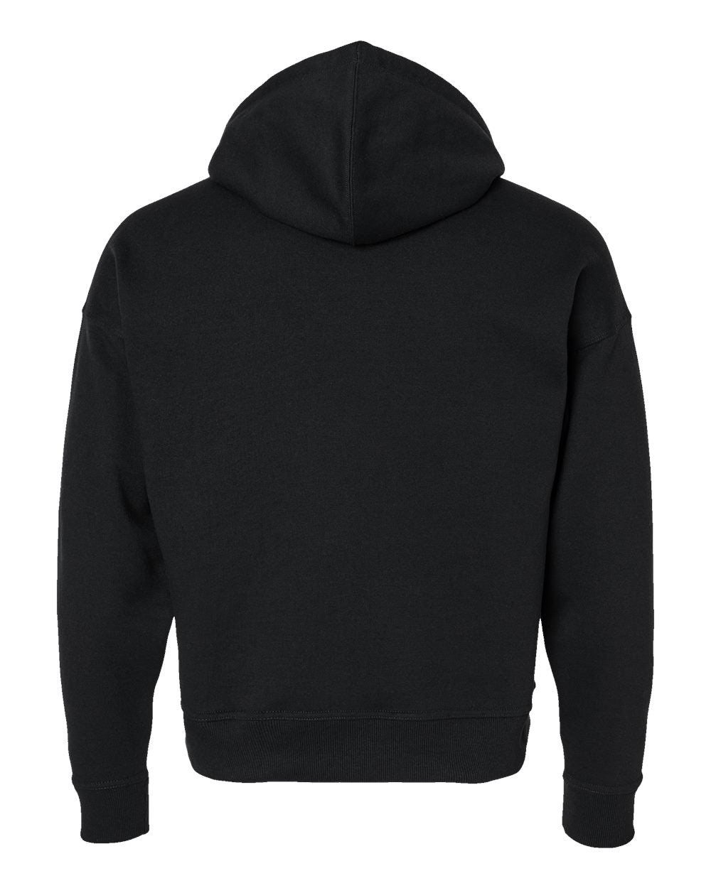 Women's Powerblend® Hooded Sweatshirt - Back - B04584503 - Black