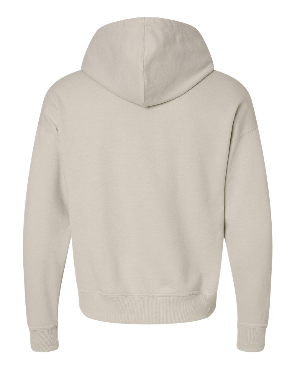 Women's Powerblend® Hooded Sweatshirt - Back - B04584733 - Sand