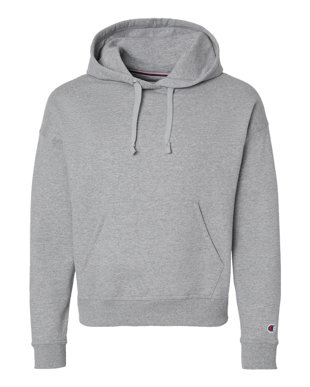 Women's Powerblend® Hooded Sweatshirt - Front - B04584583 - Light Steel