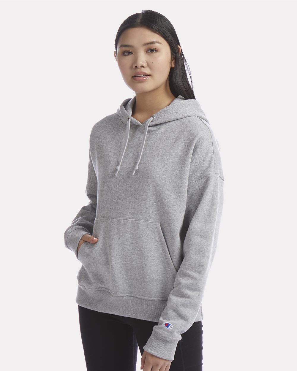 Women's Powerblend® Hooded Sweatshirt - styleImage