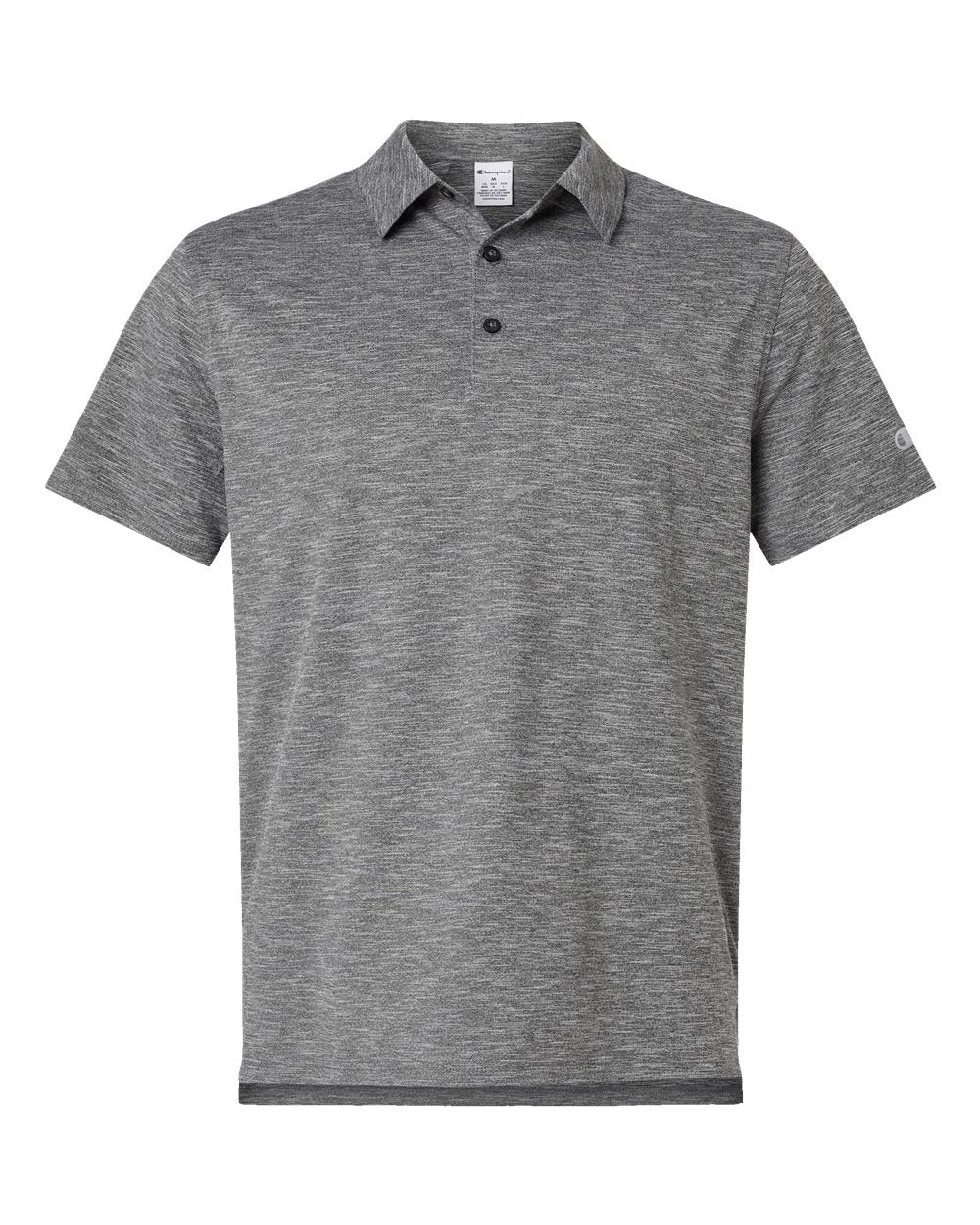 Men's Sport Polo - Front - B04684503 - Black Heather