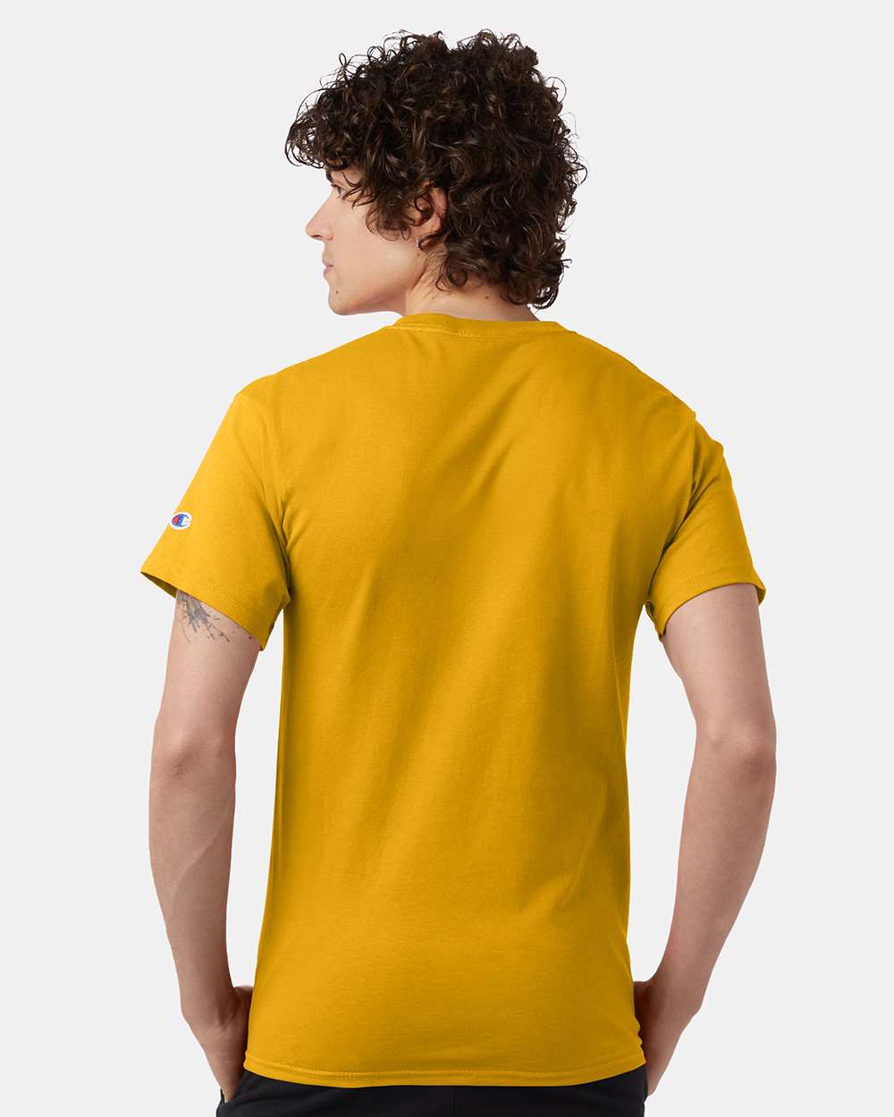 Men's Classic T-Shirt - OnModelBack - B00784123 - Gold