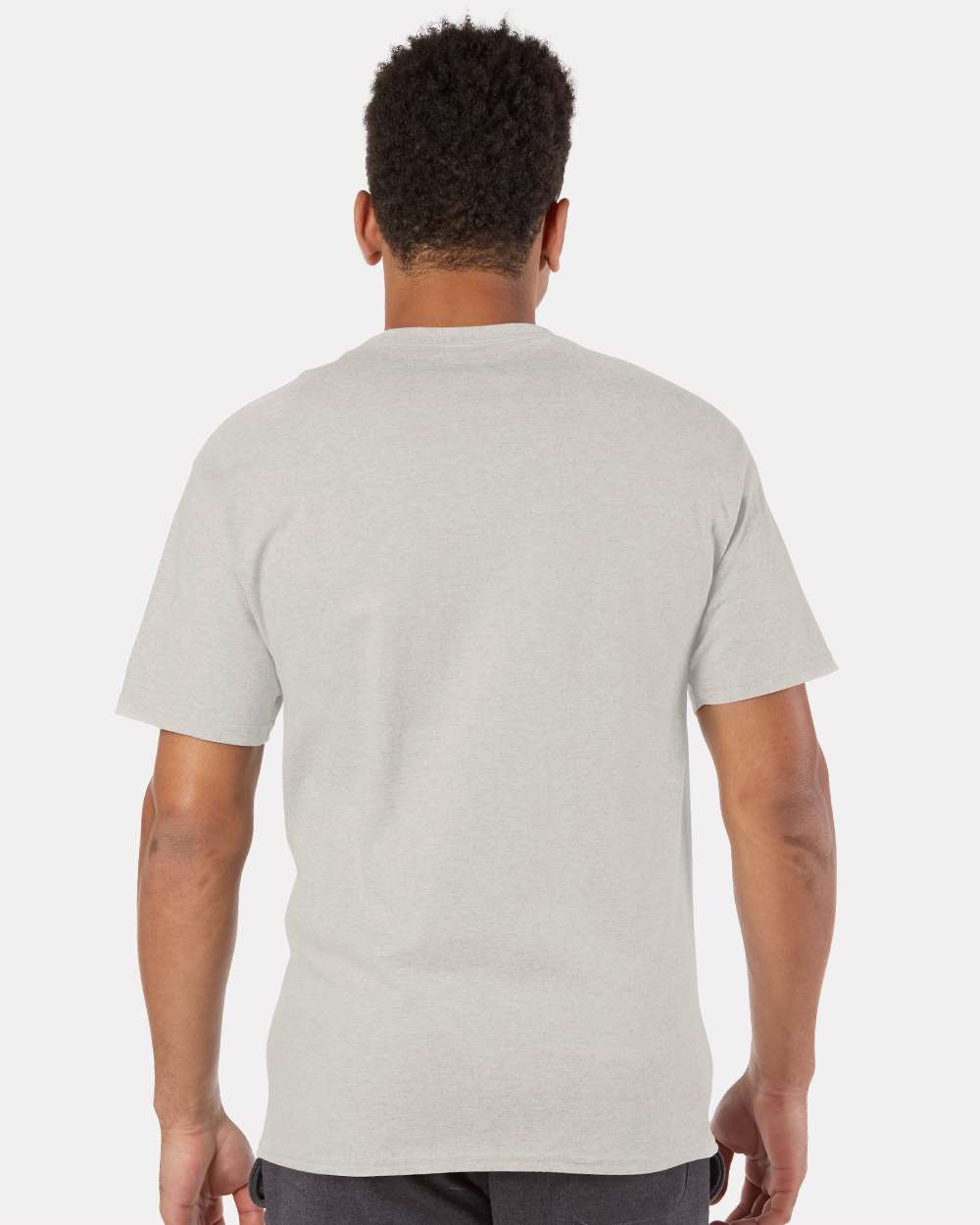 Men's Classic T-Shirt - OnModelBack - B00784243 - Oatmeal Heather