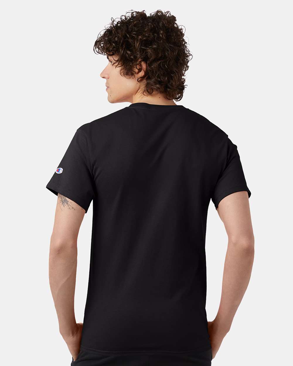 Men's Classic T-Shirt - OnModelBack - B00784503 - Black