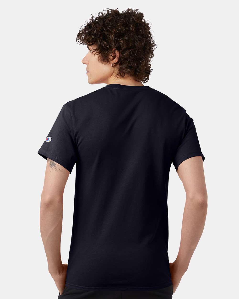Men's Classic T-Shirt - OnModelBack - B00784653 - Navy