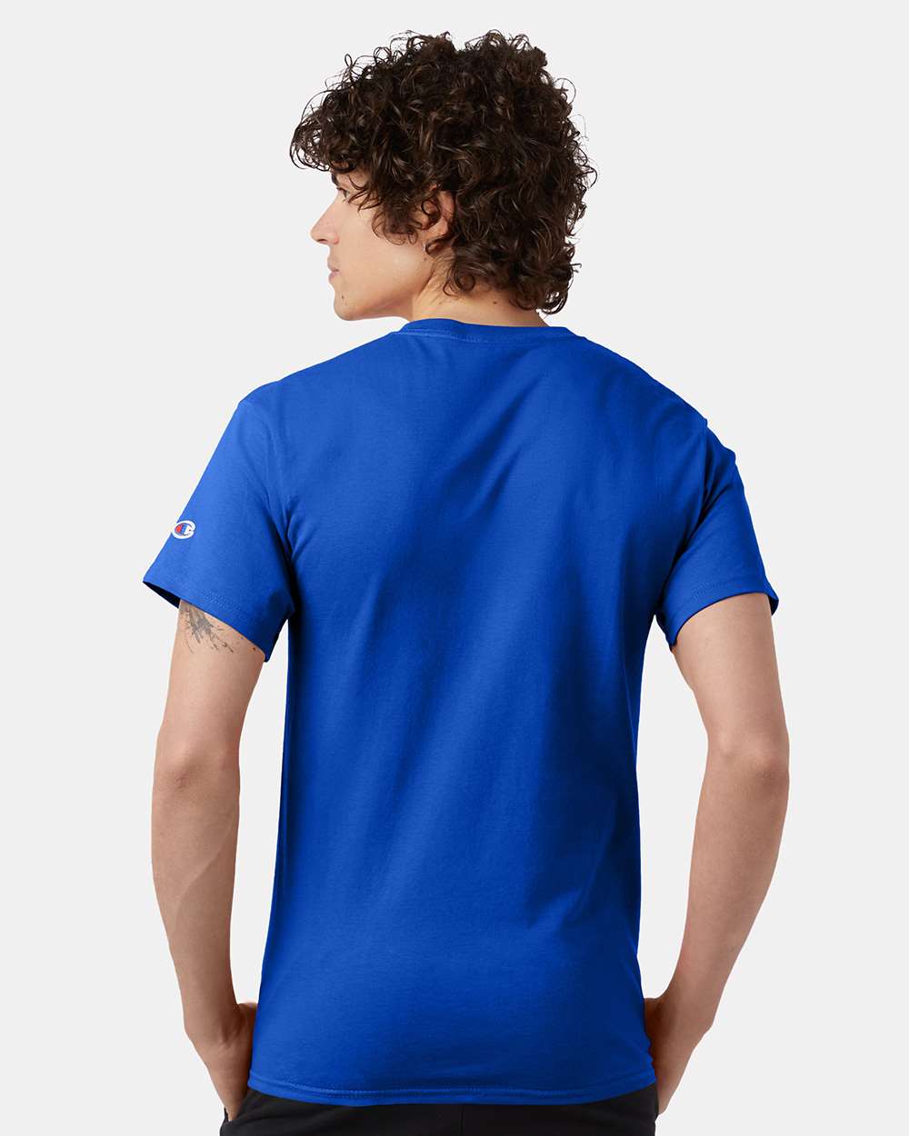 Men's Classic T-Shirt - OnModelBack - B00784753 - Royal Blue