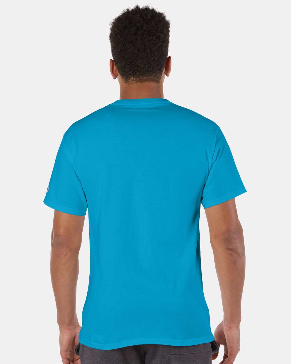 Men's Classic T-Shirt - OnModelBack - B00784783 - Tempo Teal