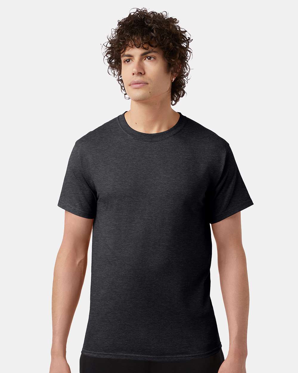 Men's Classic T-Shirt - OnModelFront - B00784093 - Charcoal Heather