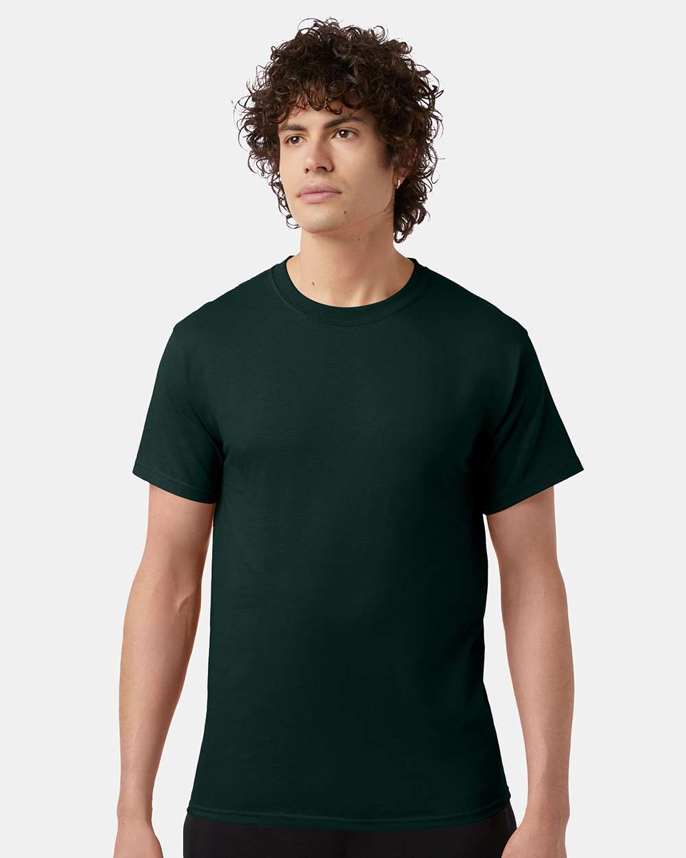 Men's Classic T-Shirt - OnModelFront - B00784193 - Dark Green