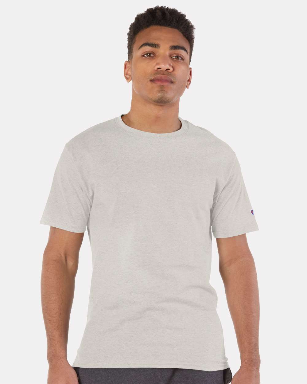 Men's Classic T-Shirt - OnModelFront - B00784243 - Oatmeal Heather