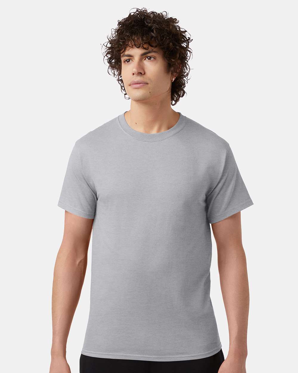 Men's Classic T-Shirt - OnModelFront - B00784583 - Light Steel