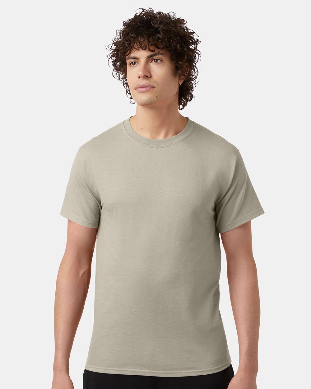 Men's Classic T-Shirt - OnModelFront - B00784733 - Sand