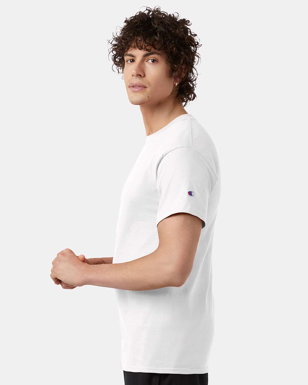 Men's Classic T-Shirt - OnModelSide - B00784003 - White