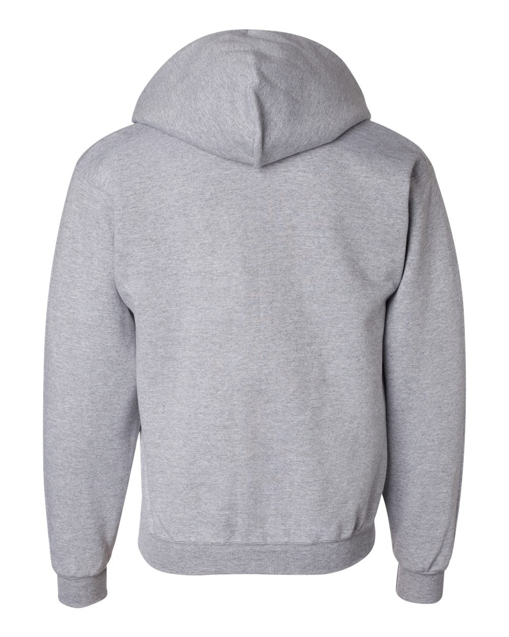 Men's Powerblend® Full-Zip Hooded Sweatshirt - Back - B25384583 - Light Steel
