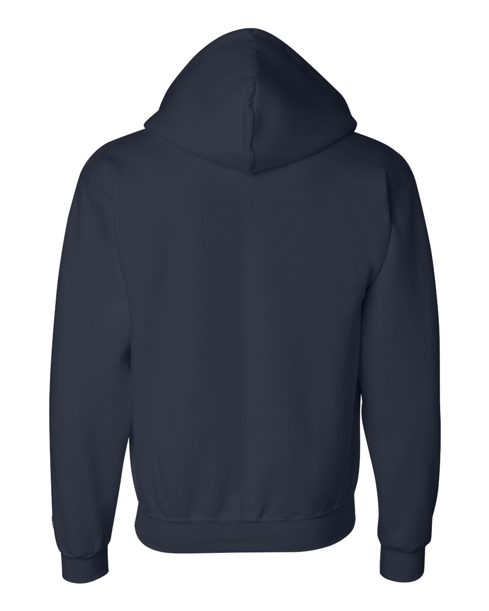 Men's Powerblend® Full-Zip Hooded Sweatshirt - Back - B25384653 - Navy