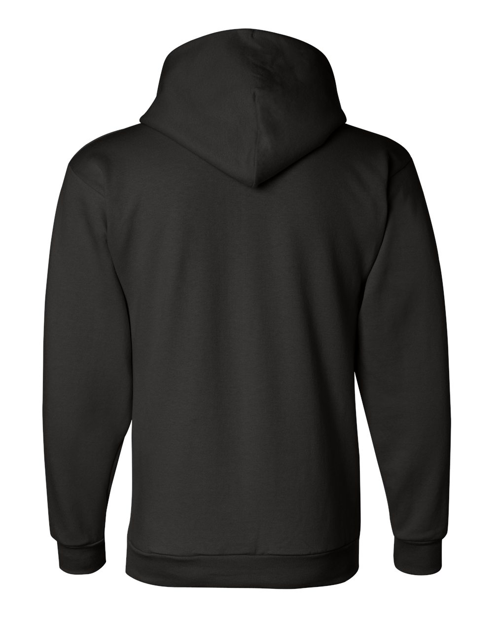 Men's Powerblend® Hooded Sweatshirt - Back - B22884503 - Black