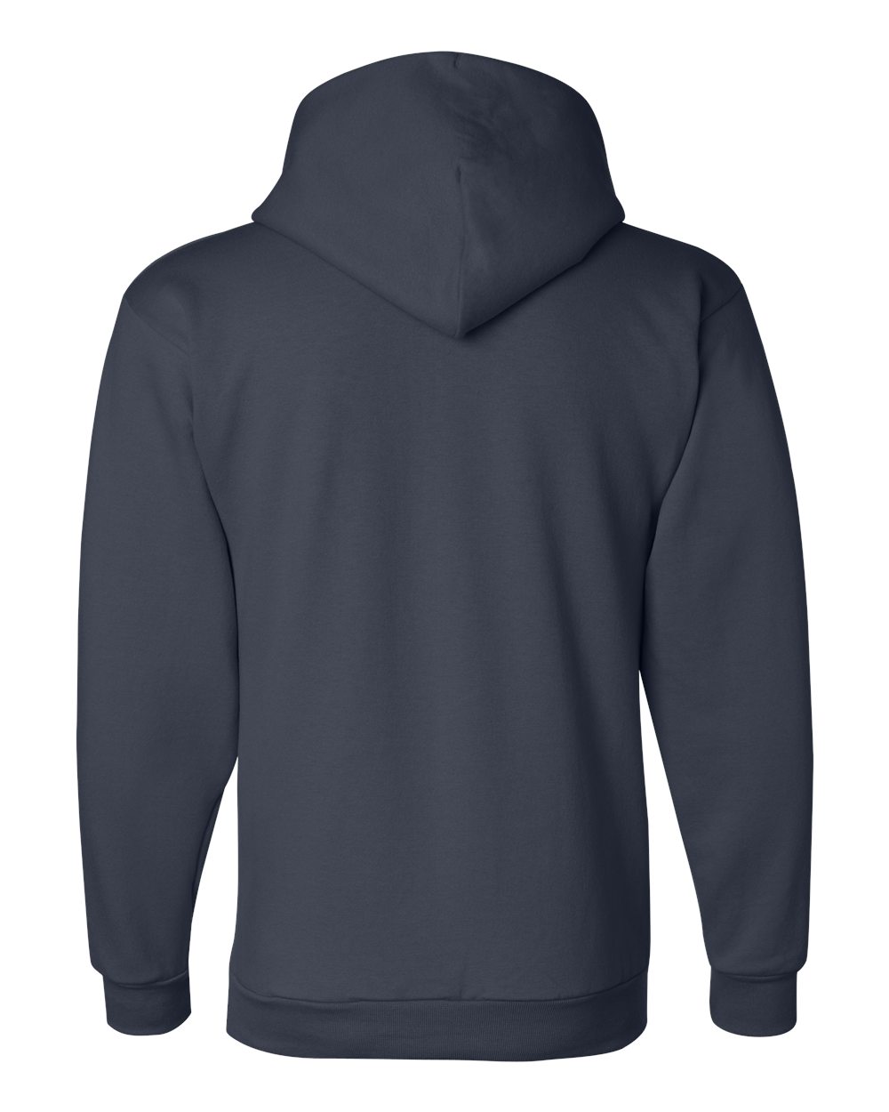 Men's Powerblend® Hooded Sweatshirt - Back - B22884653 - Navy