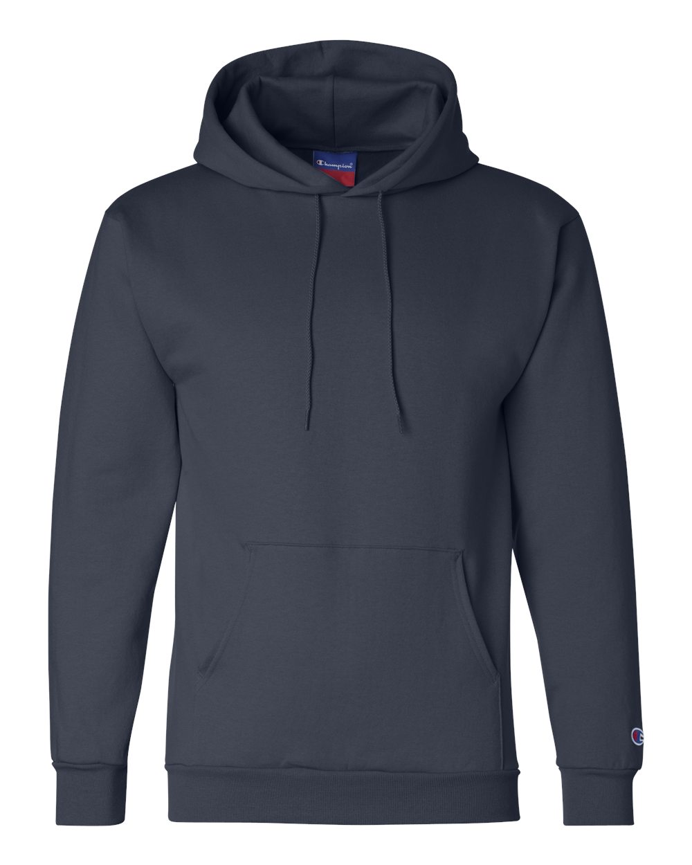 Men's Powerblend® Hooded Sweatshirt - Front - B22884653 - Navy