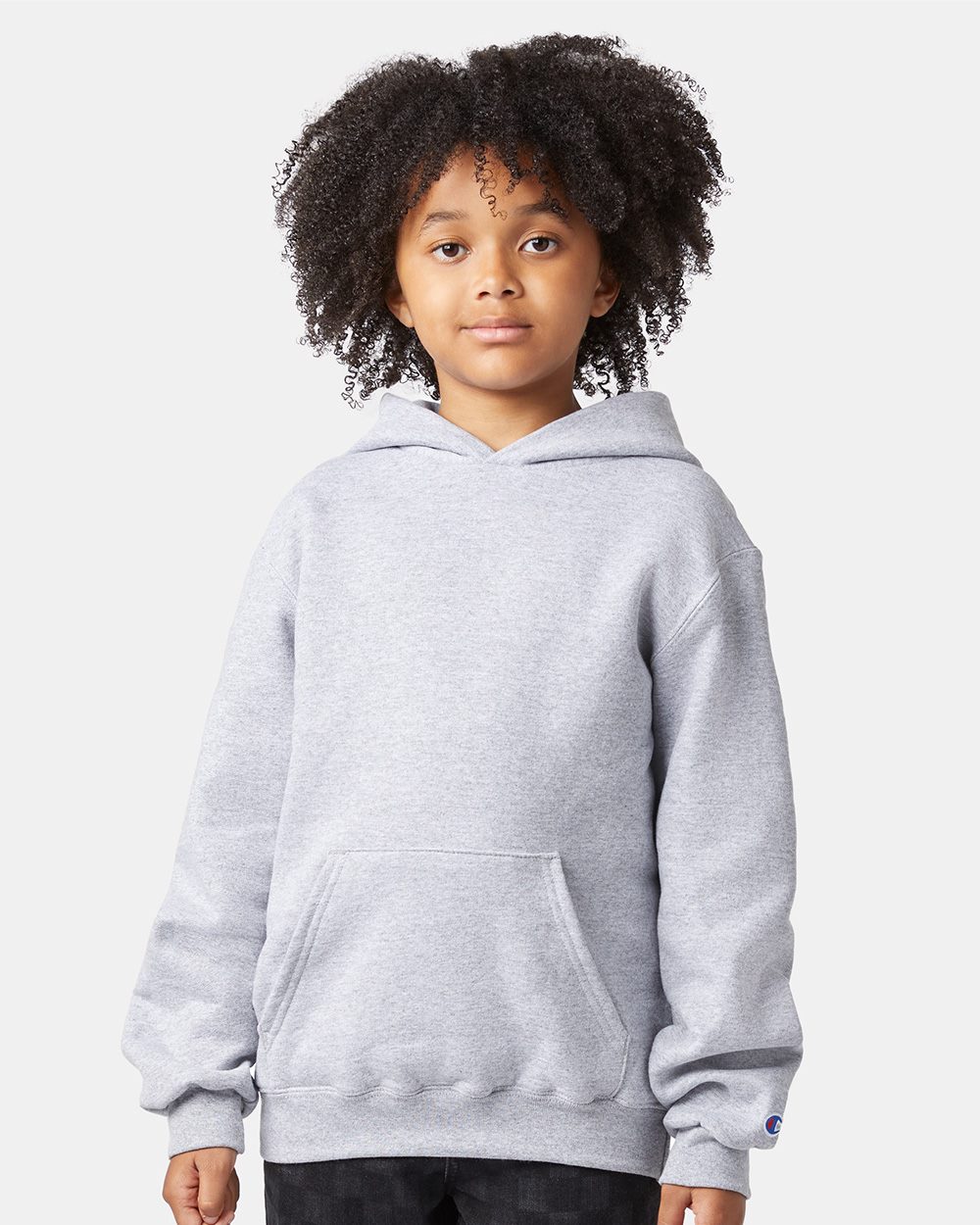 Youth Powerblend® Hooded Sweatshirt - styleImage