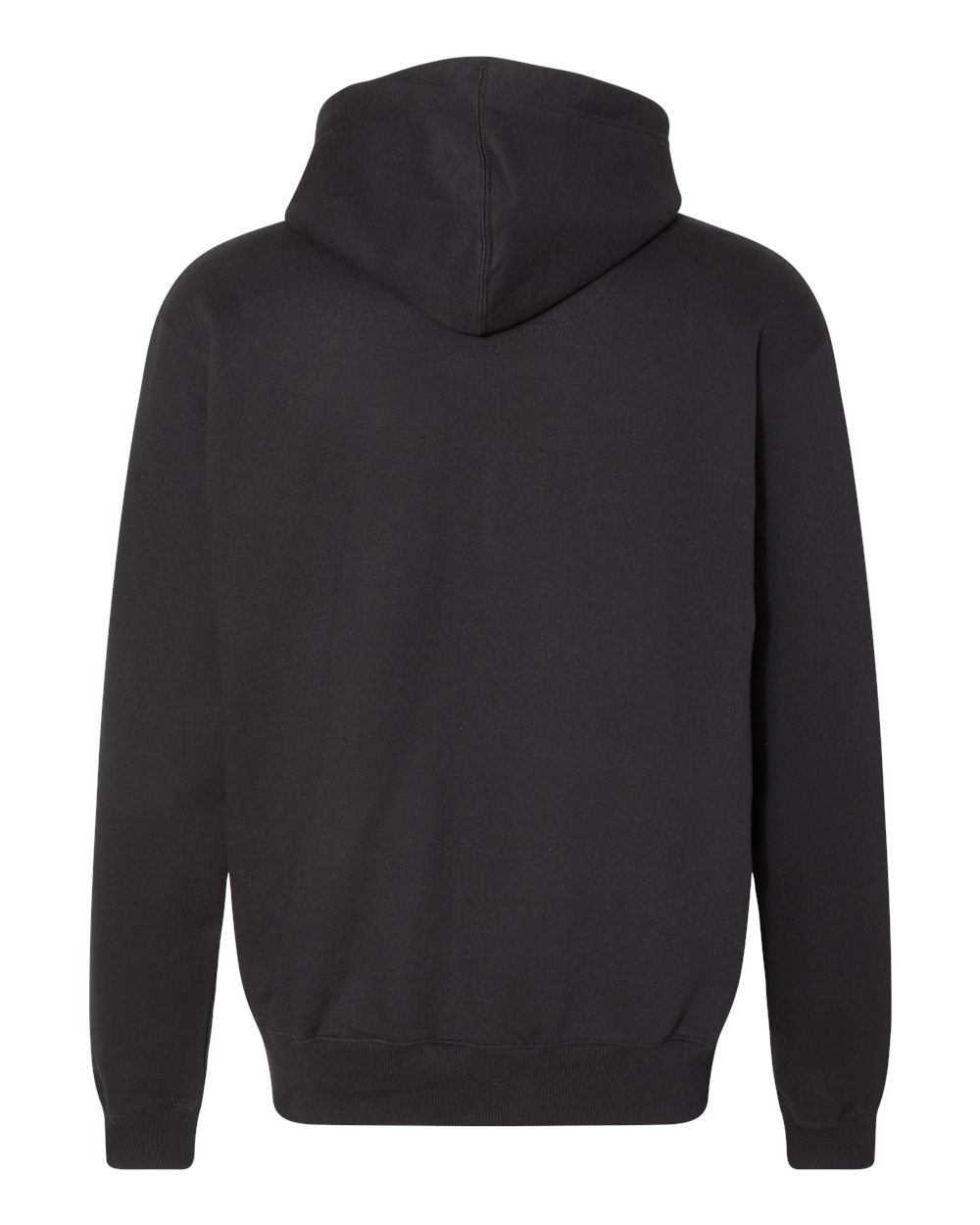 Men's Cotton Max Hooded Sweatshirt - Back - B21584503 - Black