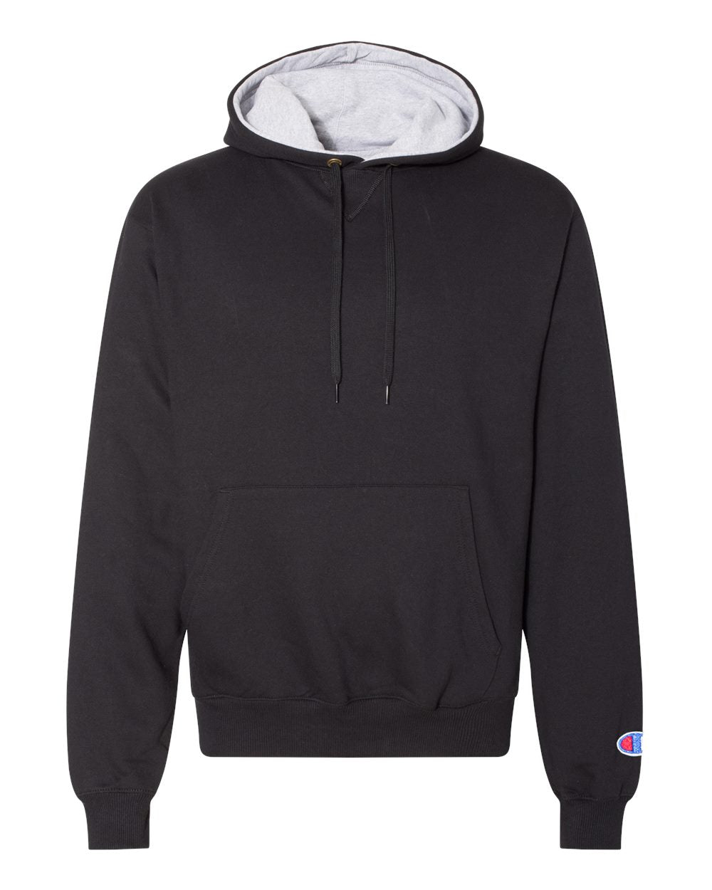 Men's Cotton Max Hooded Sweatshirt - Front - B21584503 - Black